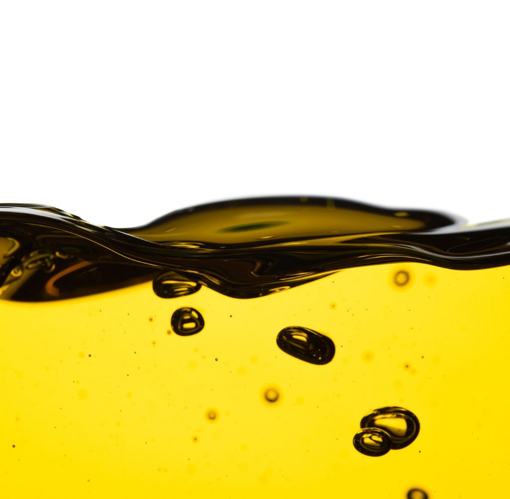 pouring-oil-car-motor-olive-vegetable-cooking-bubble-isolated-white-background